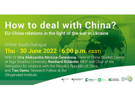 EUD | Online-Jugenddialog und Workshop-Einheit „How to deal with China? EU-China relations in the light of the war in Ukraine“
