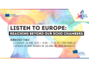 EMI INVITATION | Listen to Europe: Reaching beyond our echo chambers | Tuesday, 28 June 2022 14:00-17:00 CET