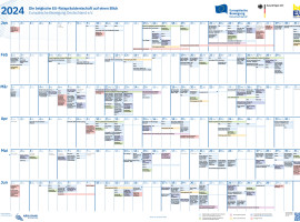 Kalender zur belgischen Ratspräsidentschaft 2024/1 DE & EN
